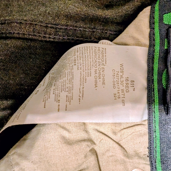 NWOT Levi’s Kids 511 Skinny Jeans – Adjustable Waist – Girls W28 x L30 - Picture 5 of 5